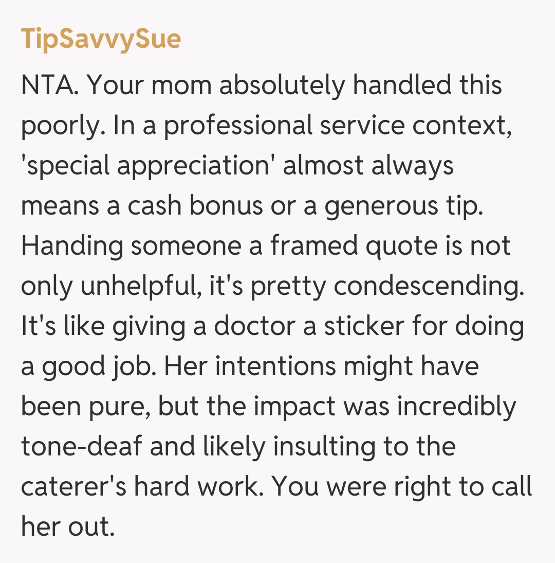 Comentariu de la TipSavvySue