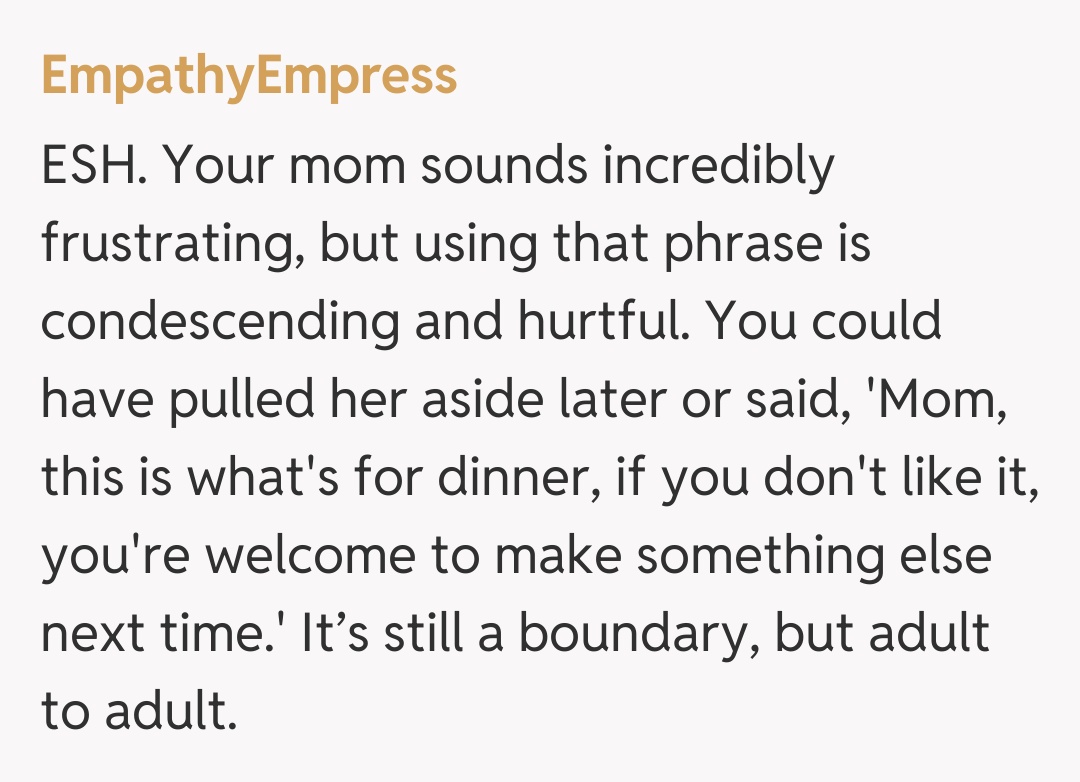 Comentariu de la EmpathyEmpress