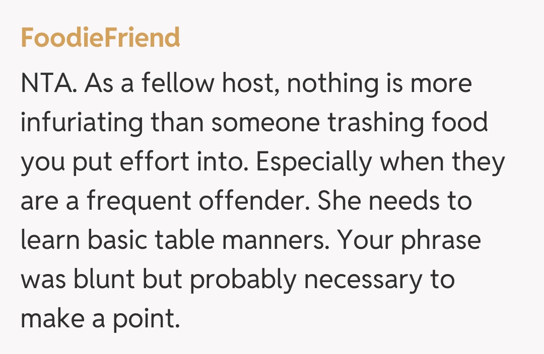 Comentariu de la FoodieFriend