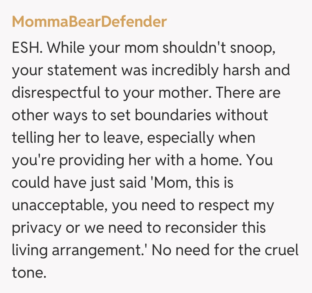 Comentariu de la MommaBearDefender