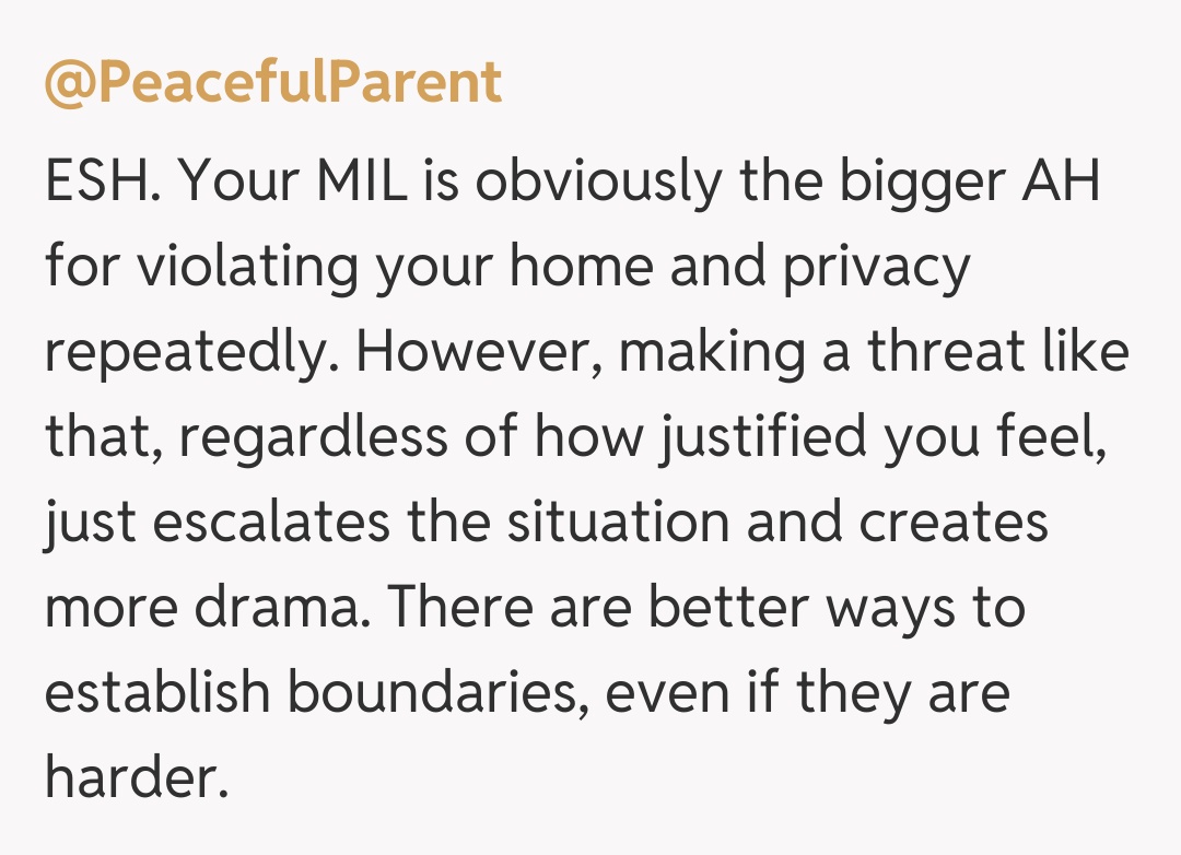 Comentariu de la @PeacefulParent