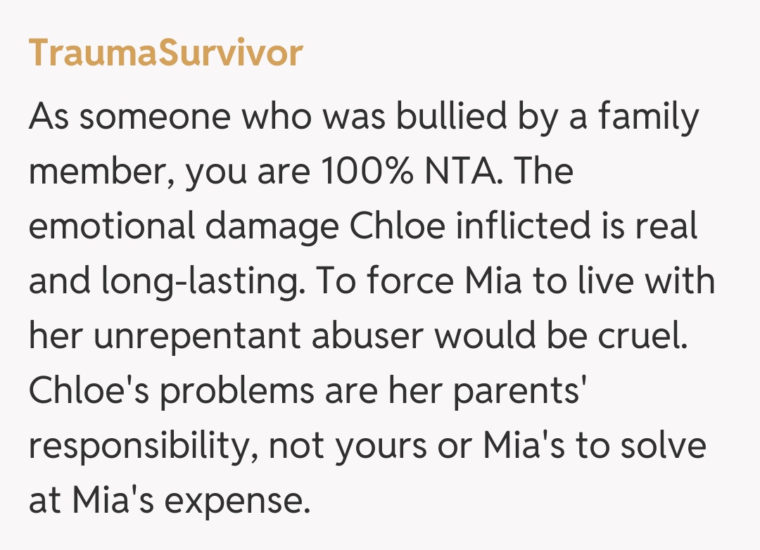 Comentariu de la TraumaSurvivor