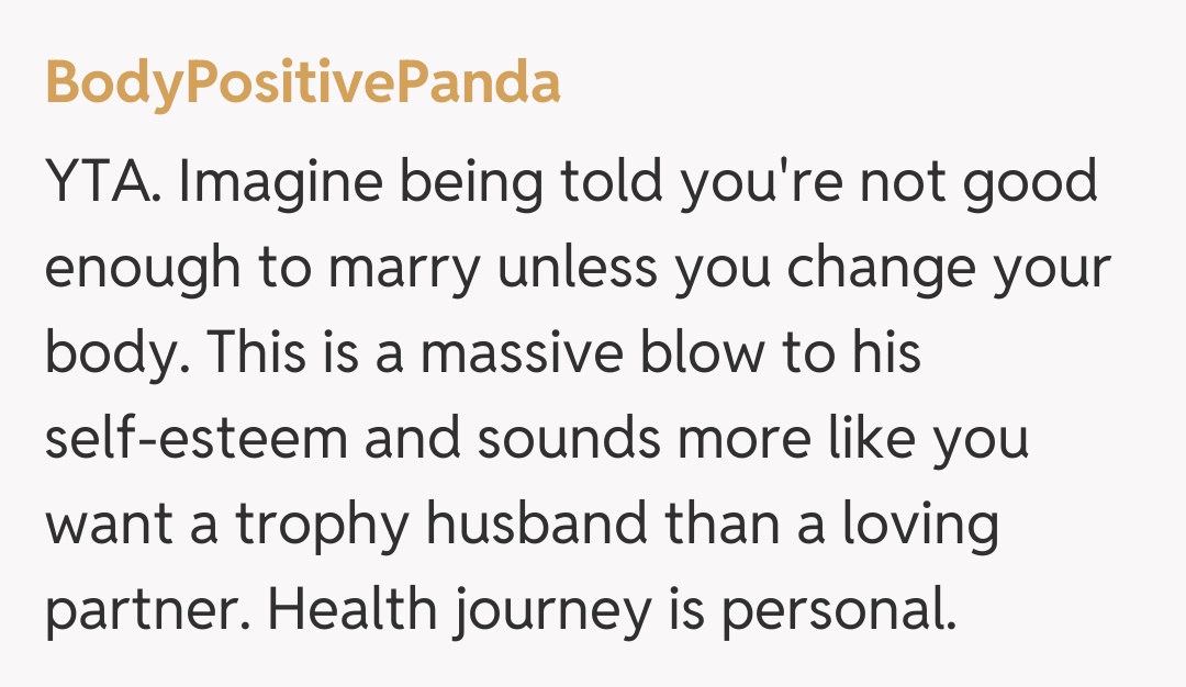 Comentariu de la BodyPositivePanda