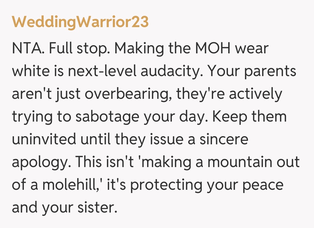 Comentariu de la WeddingWarrior23