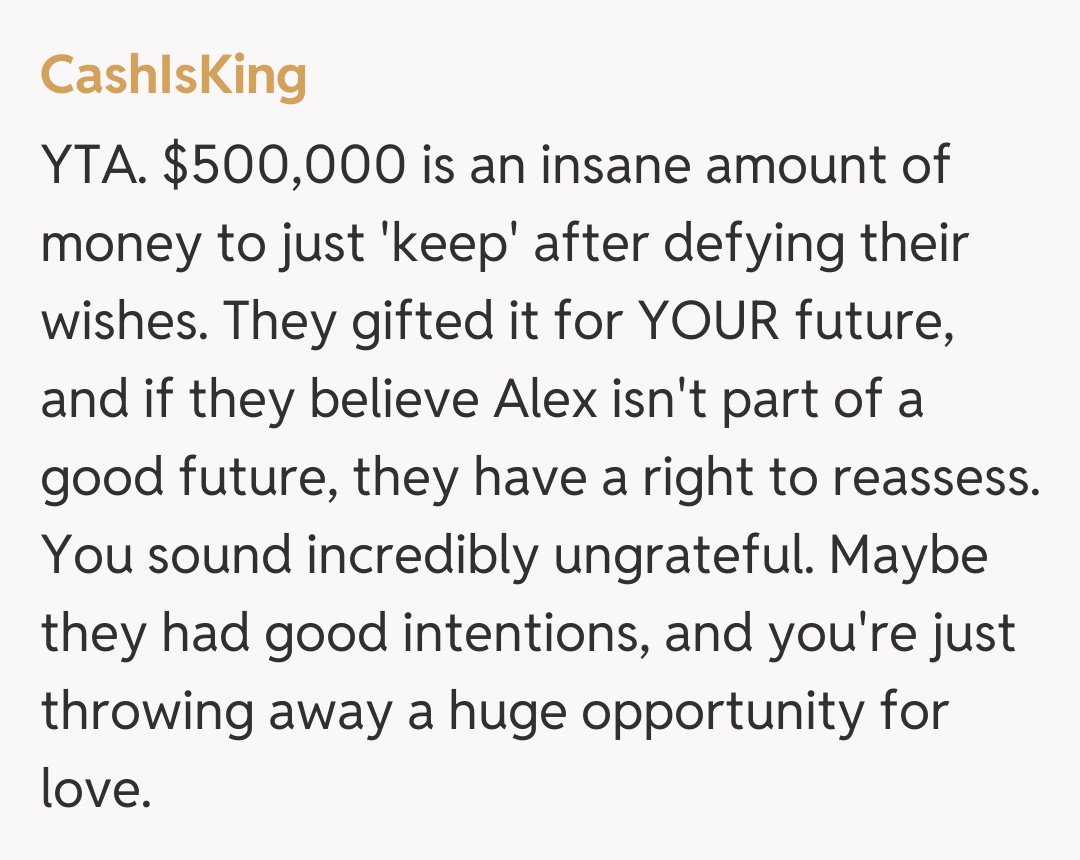 Comentariu de la CashIsKing