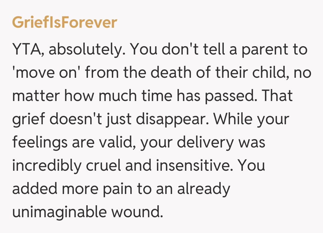 Comentariu de la GriefIsForever