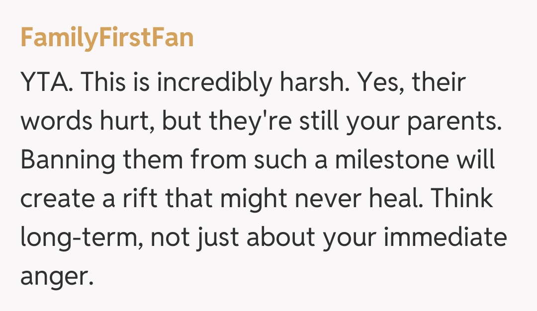 Comentariu de la FamilyFirstFan