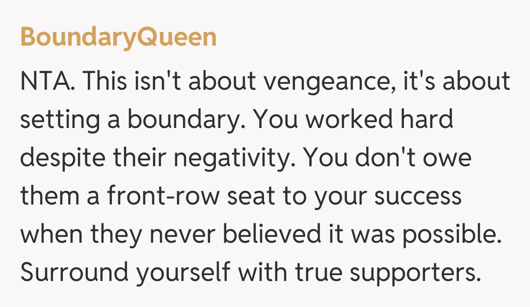 Comentariu de la BoundaryQueen