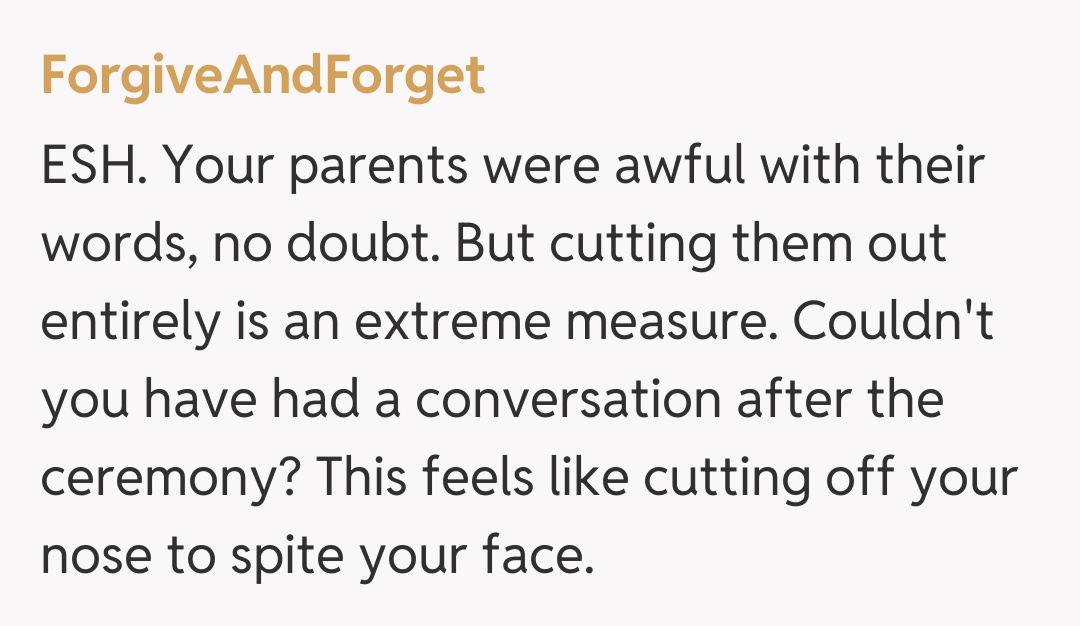 Comentariu de la ForgiveAndForget