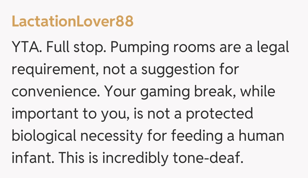 Comentariu de la LactationLover88