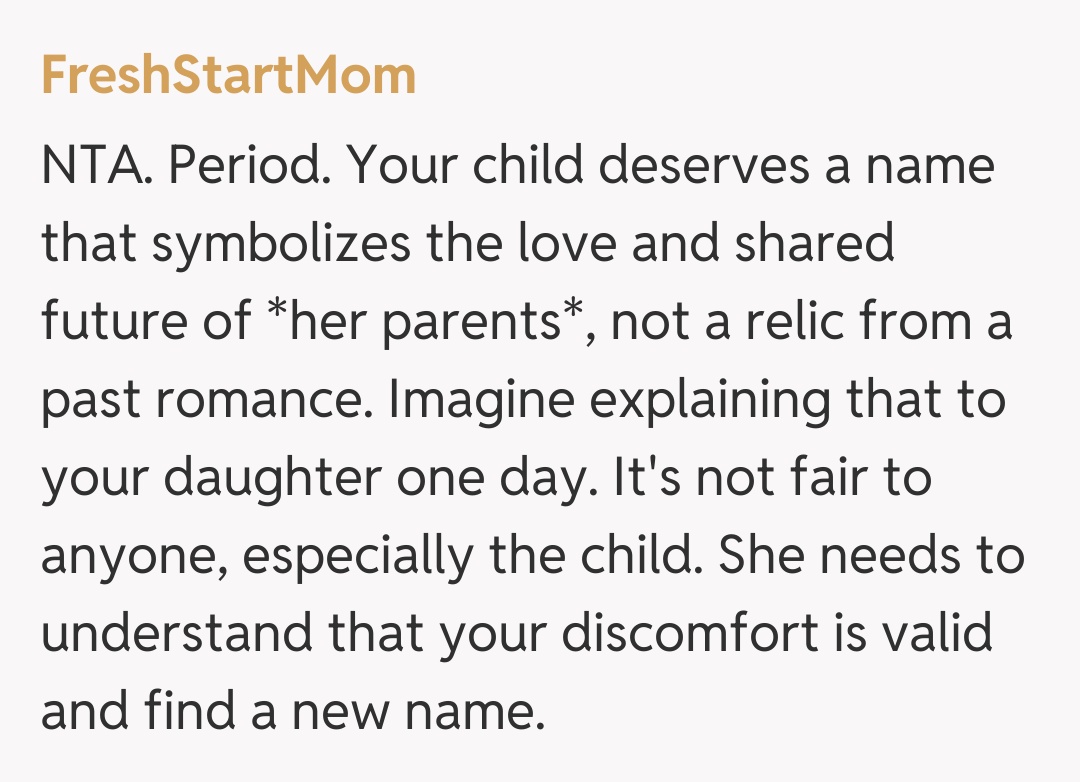 Comentariu de la FreshStartMom