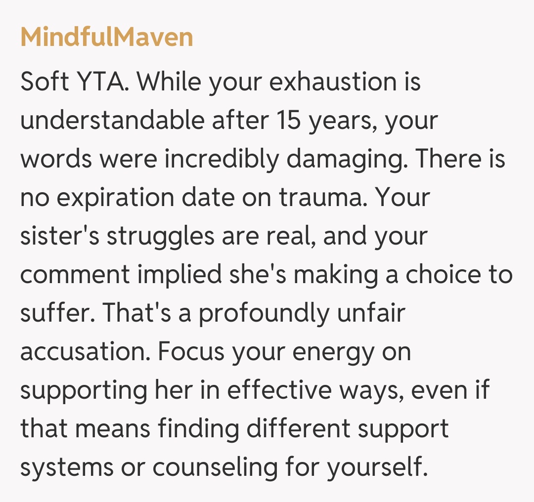 Comentariu de la MindfulMaven