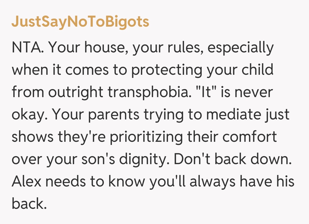 Comentariu de la JustSayNoToBigots