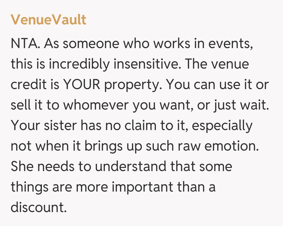 Comentariu de la VenueVault