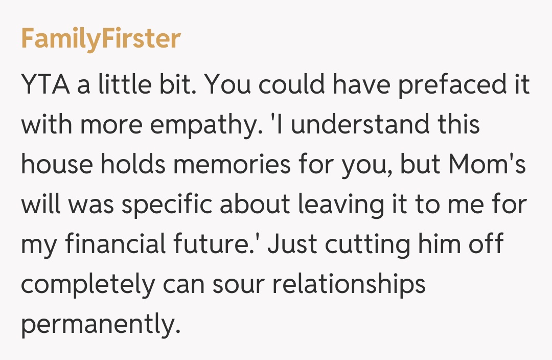 Comentariu de la FamilyFirster