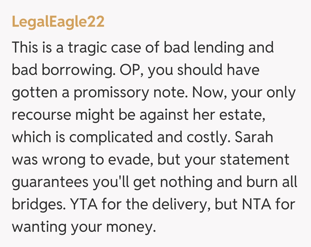 Comentariu de la LegalEagle22