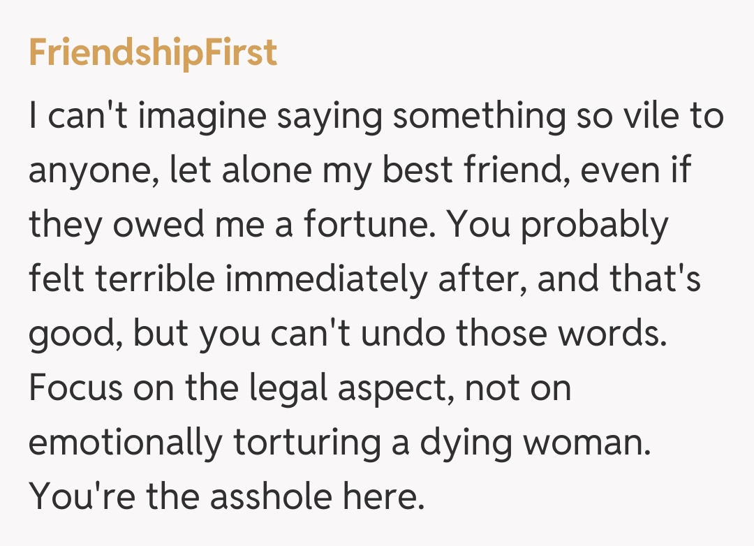 Comentariu de la FriendshipFirst