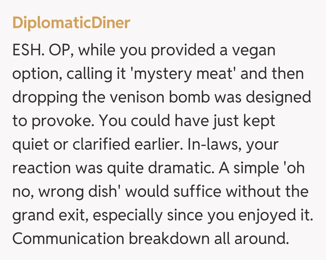 Comentariu de la DiplomaticDiner