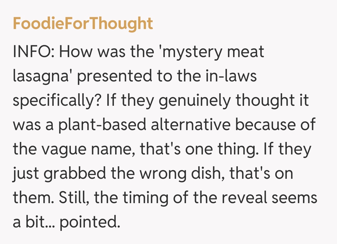 Comentariu de la FoodieForThought