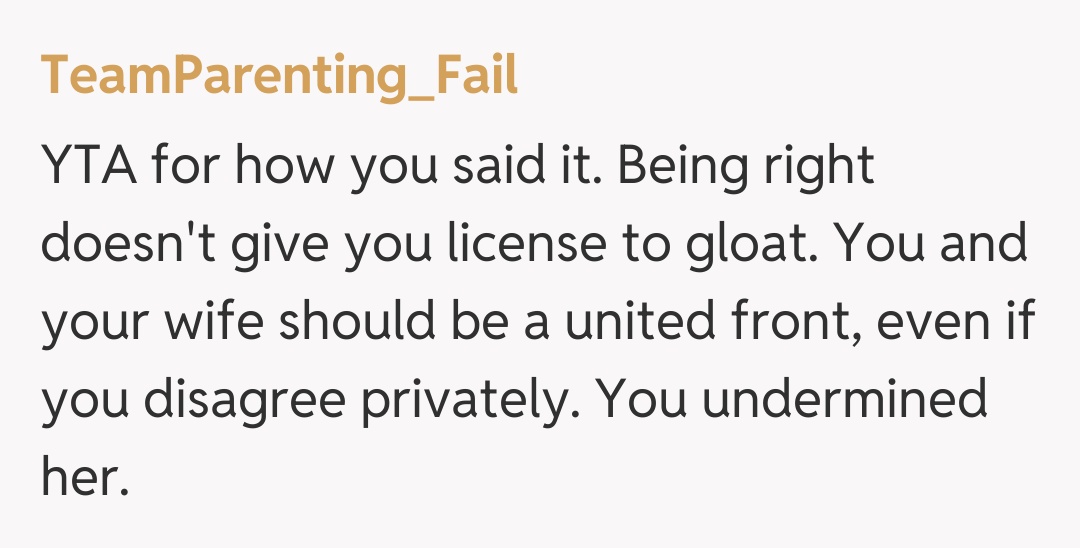 Comentariu de la TeamParenting_Fail