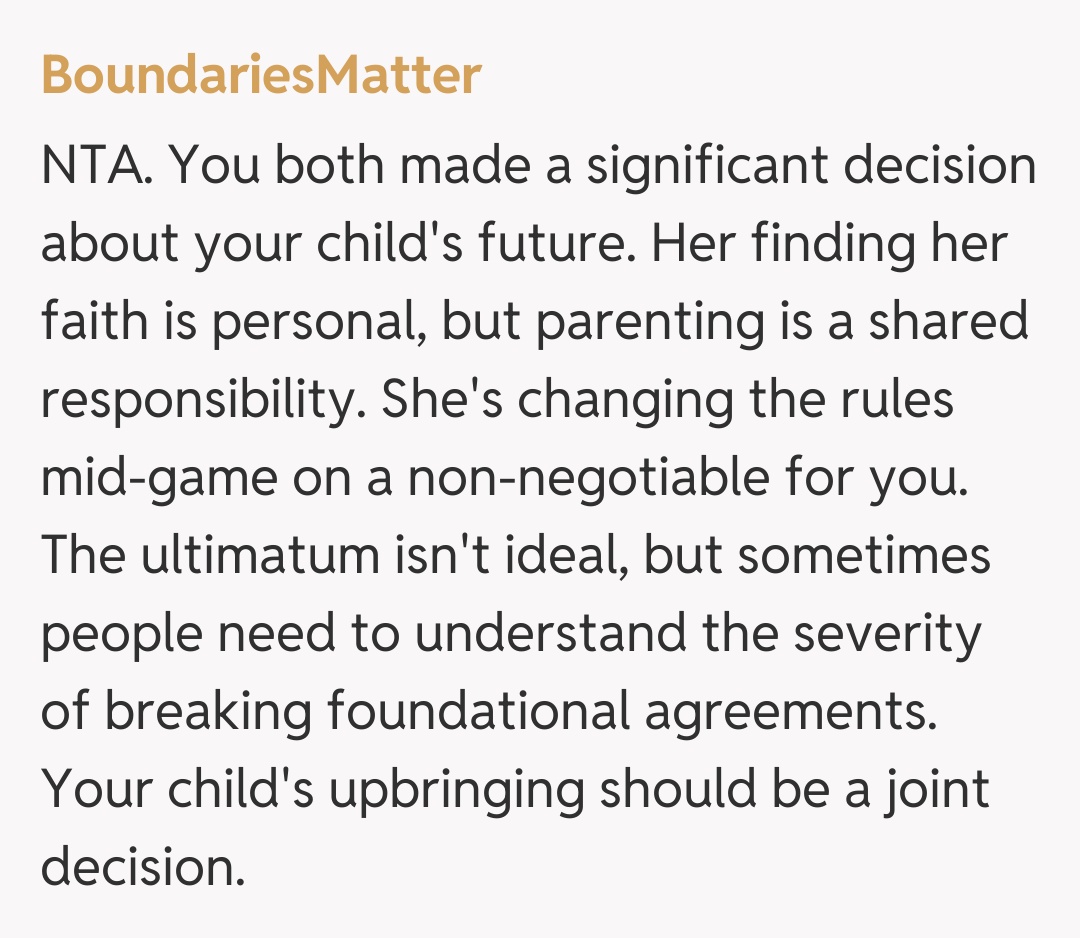 Comentariu de la BoundariesMatter