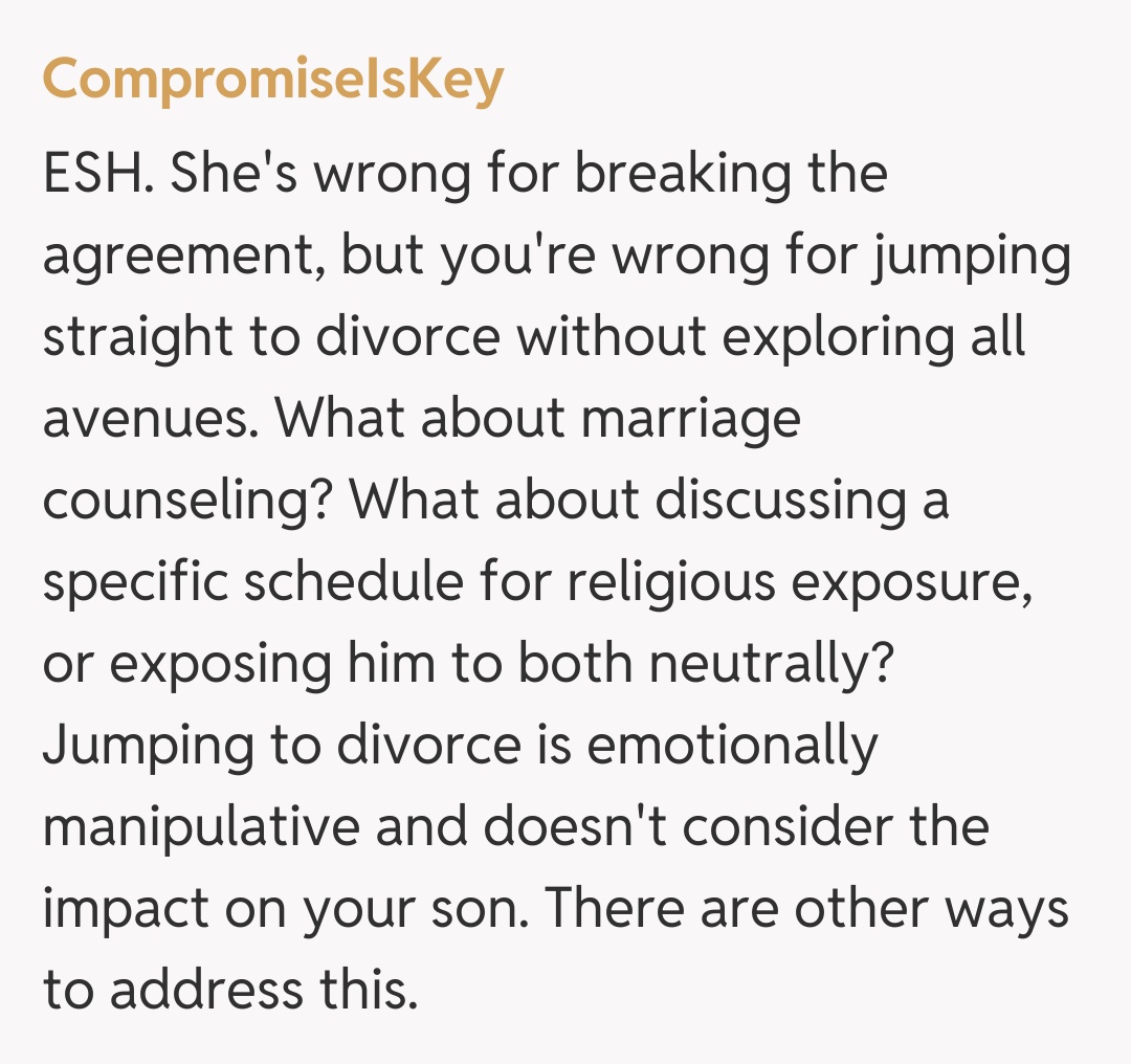 Comentariu de la CompromiseIsKey