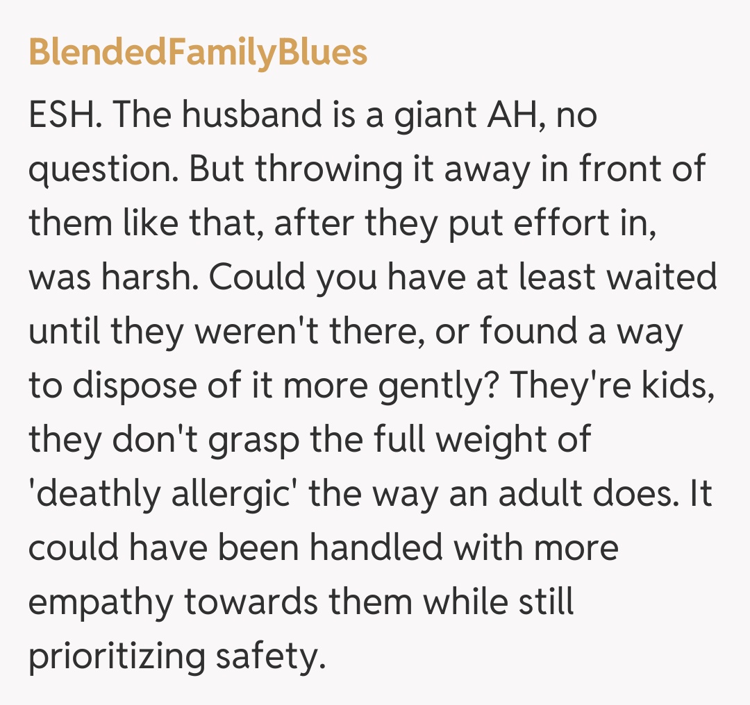 Comentariu de la BlendedFamilyBlues