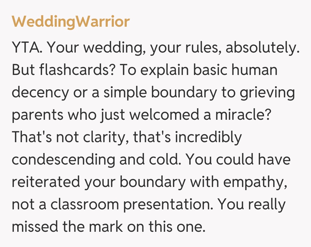 Comentariu de la WeddingWarrior