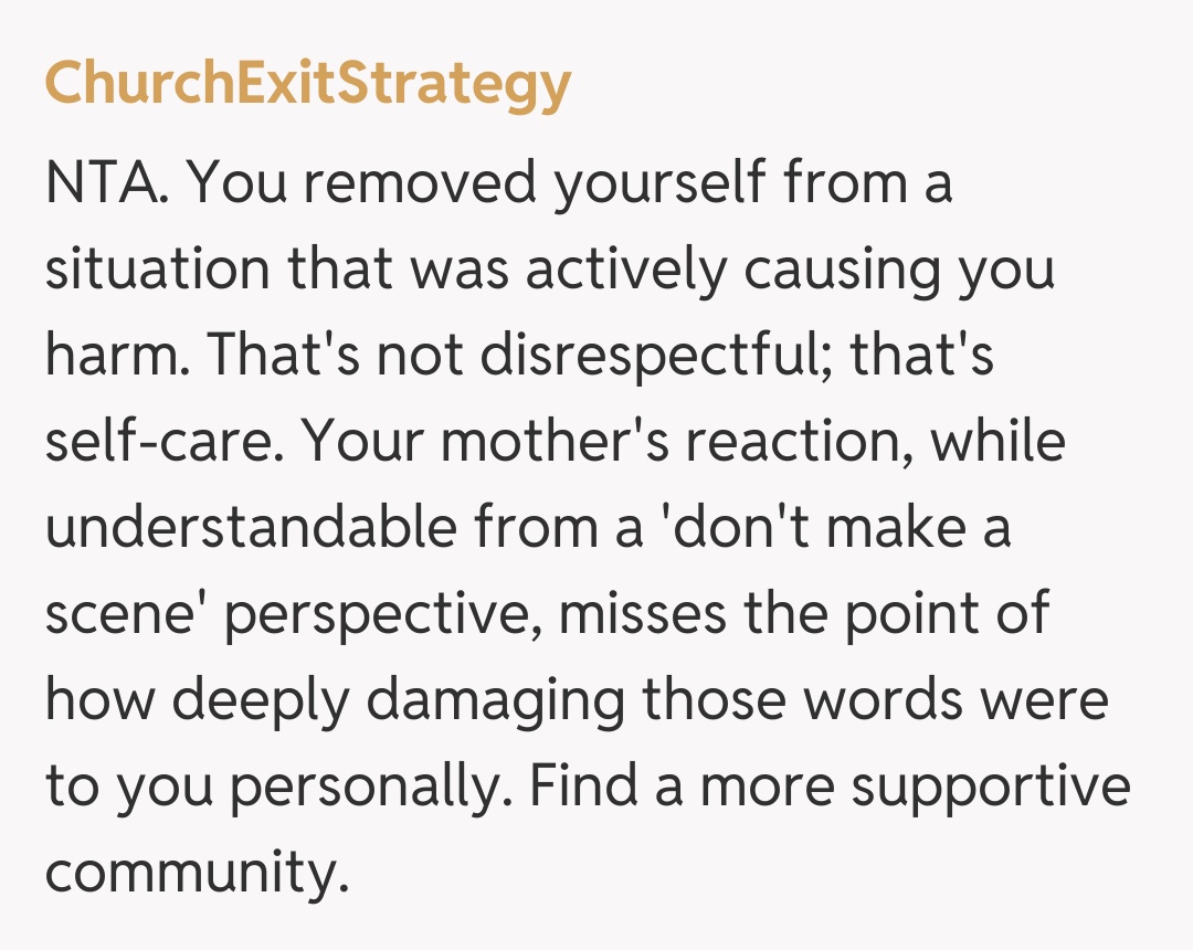 Comentariu de la ChurchExitStrategy