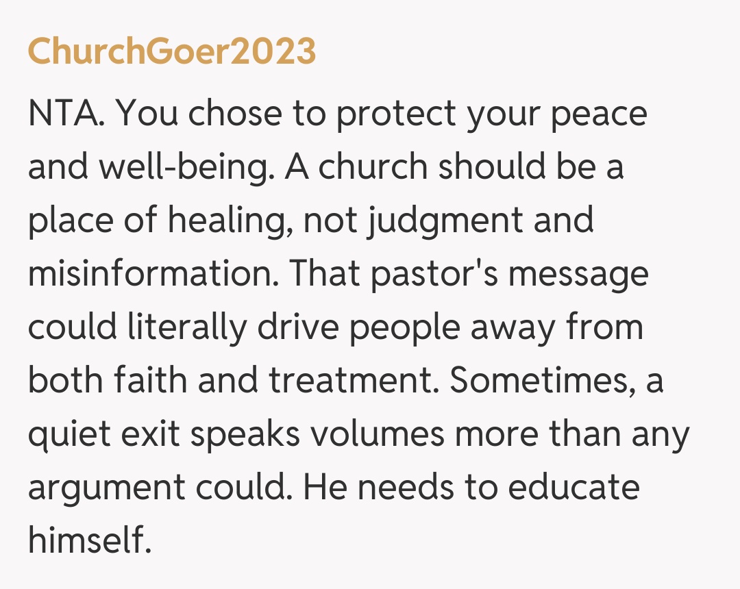 Comentariu de la ChurchGoer2023