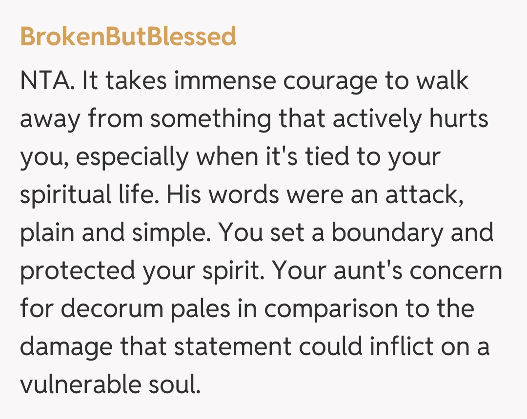 Comentariu de la BrokenButBlessed