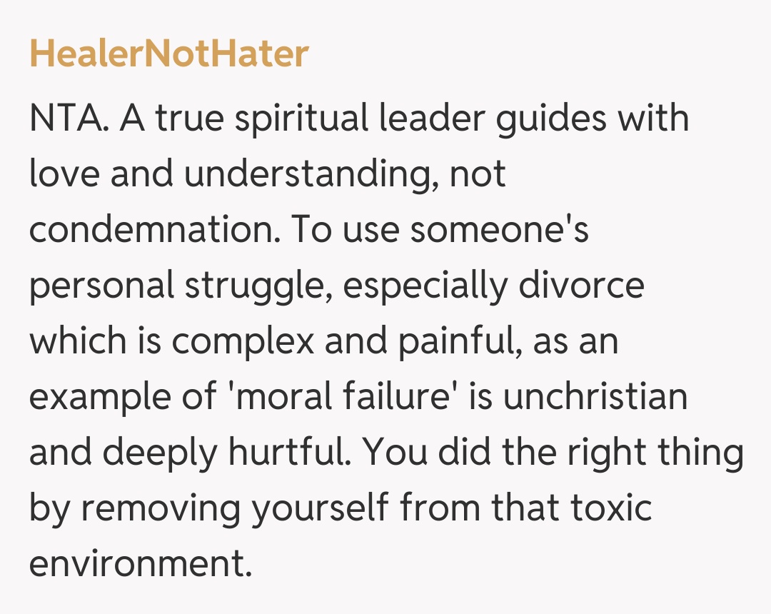 Comentariu de la HealerNotHater