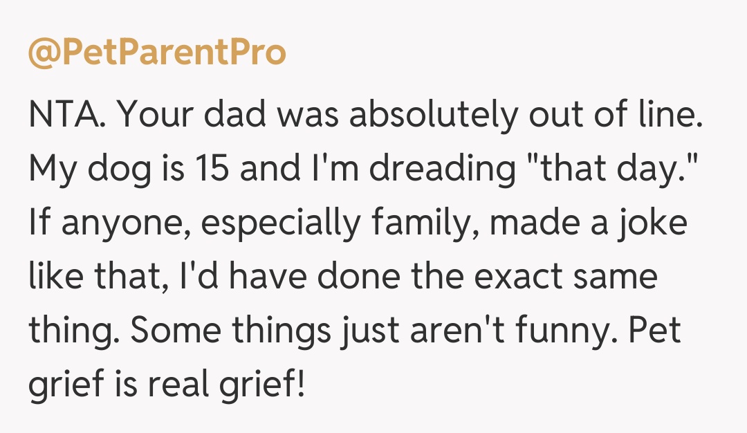 Comentariu de la @PetParentPro