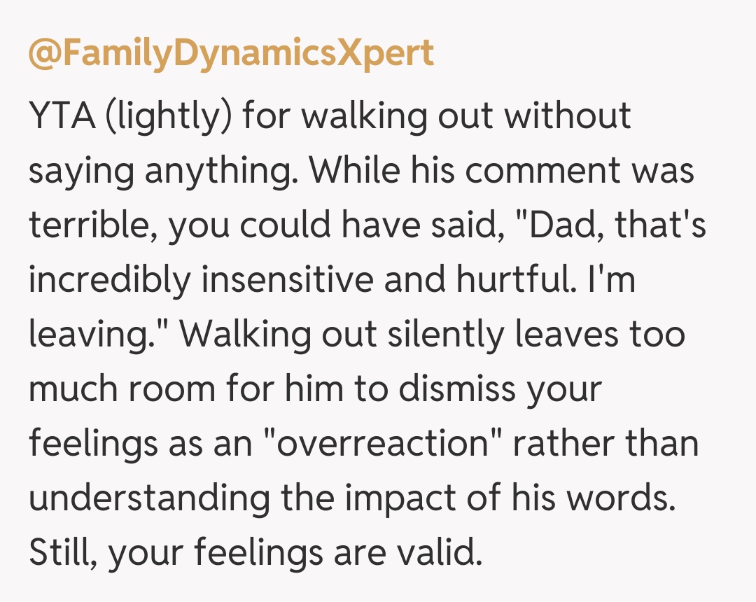 Comentariu de la @FamilyDynamicsXpert