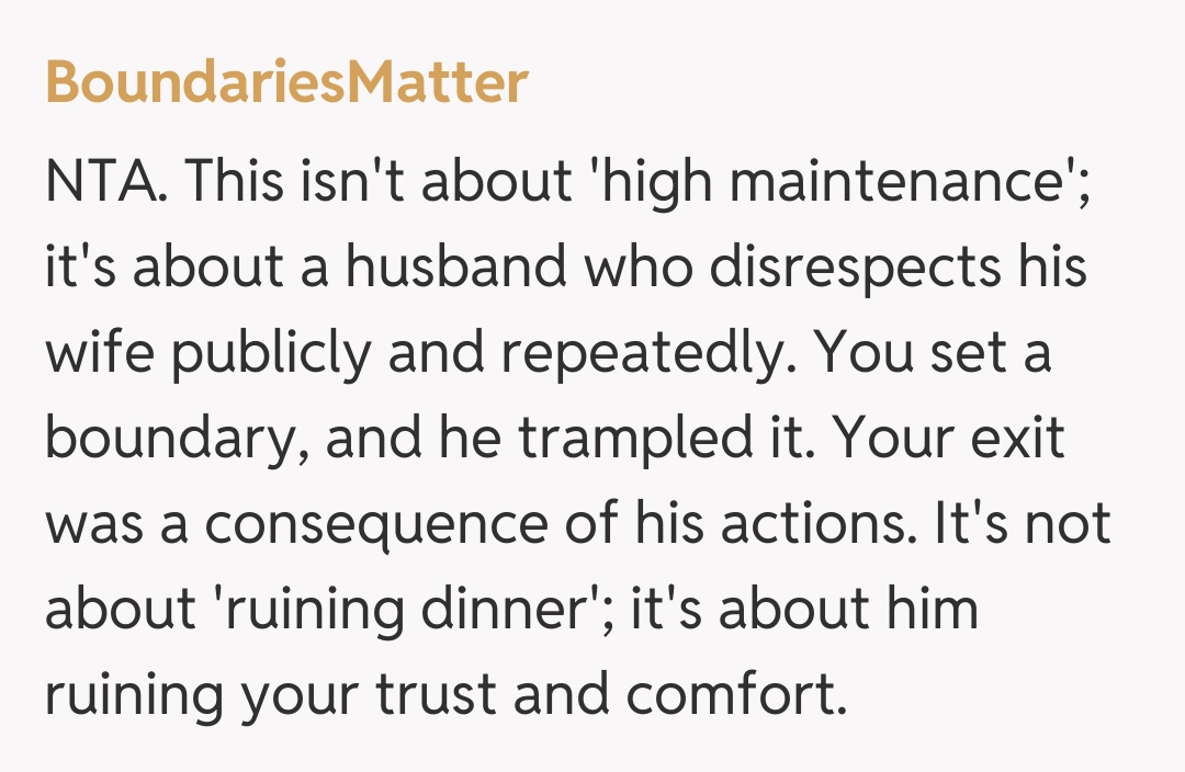 Comentariu de la BoundariesMatter