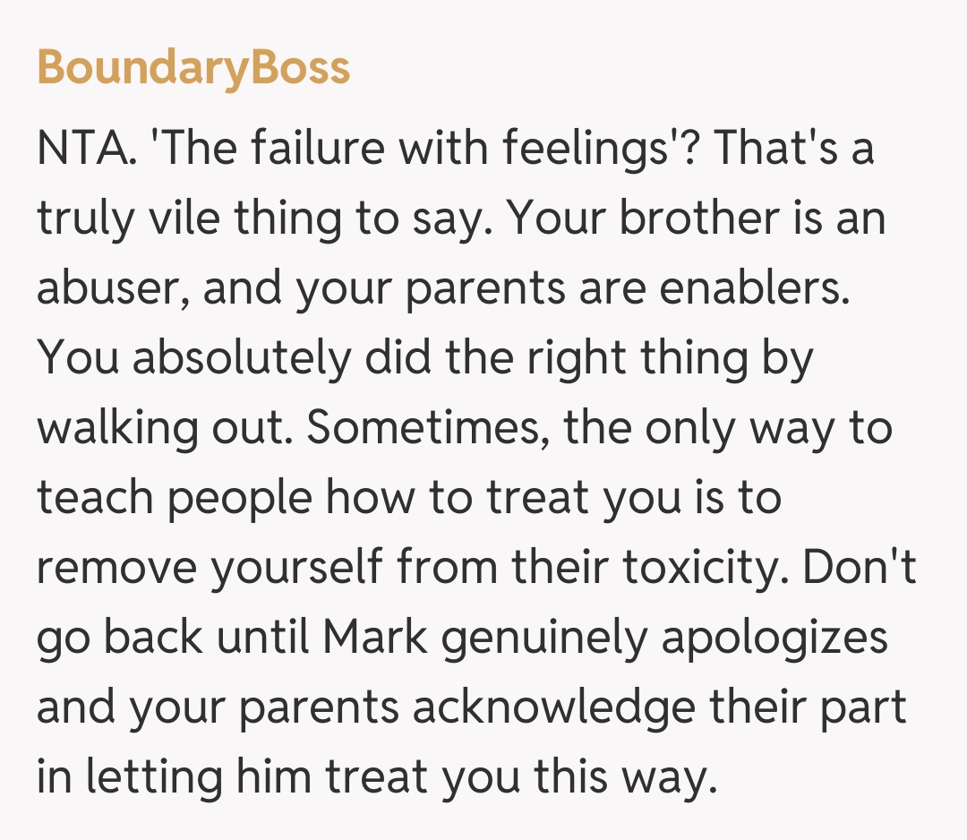 Comentariu de la BoundaryBoss