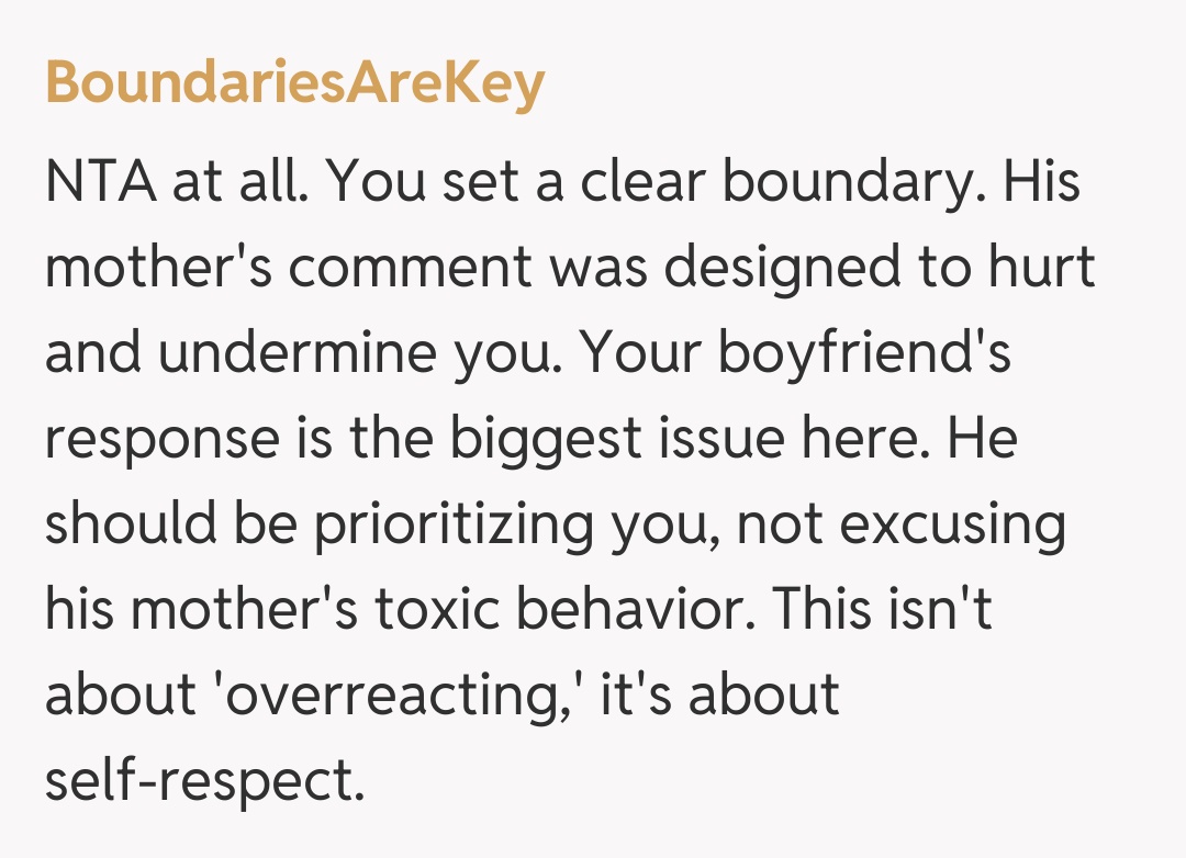 Comentariu de la BoundariesAreKey