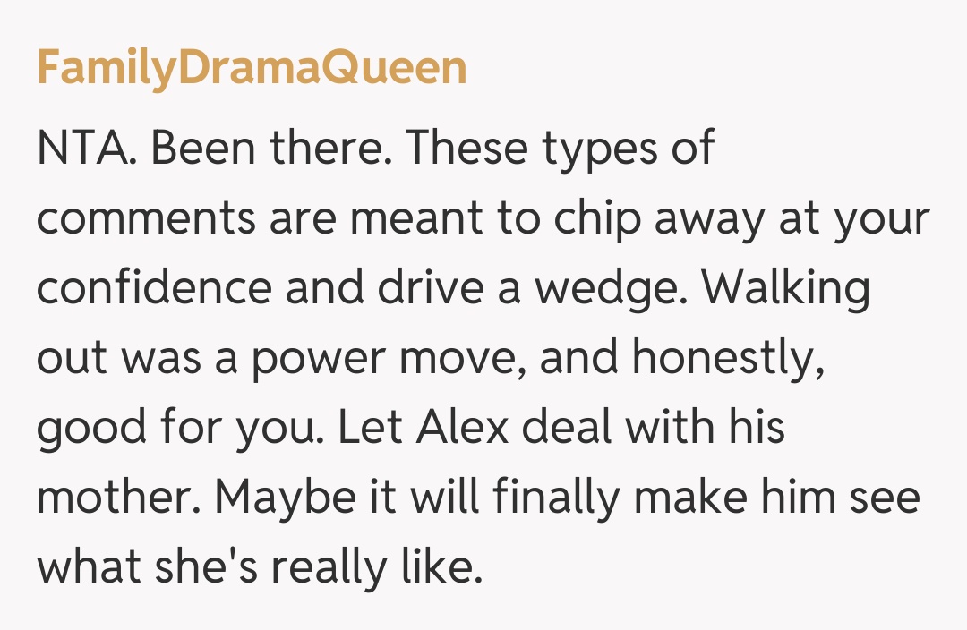 Comentariu de la FamilyDramaQueen