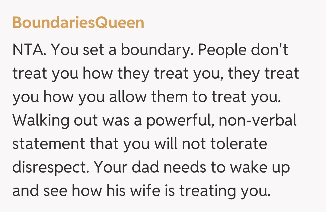 Comentariu de la BoundariesQueen