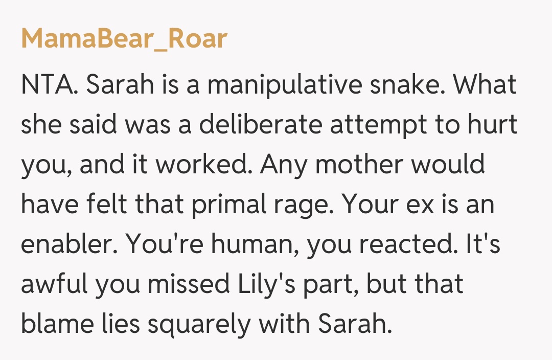 Comentariu de la MamaBear_Roar