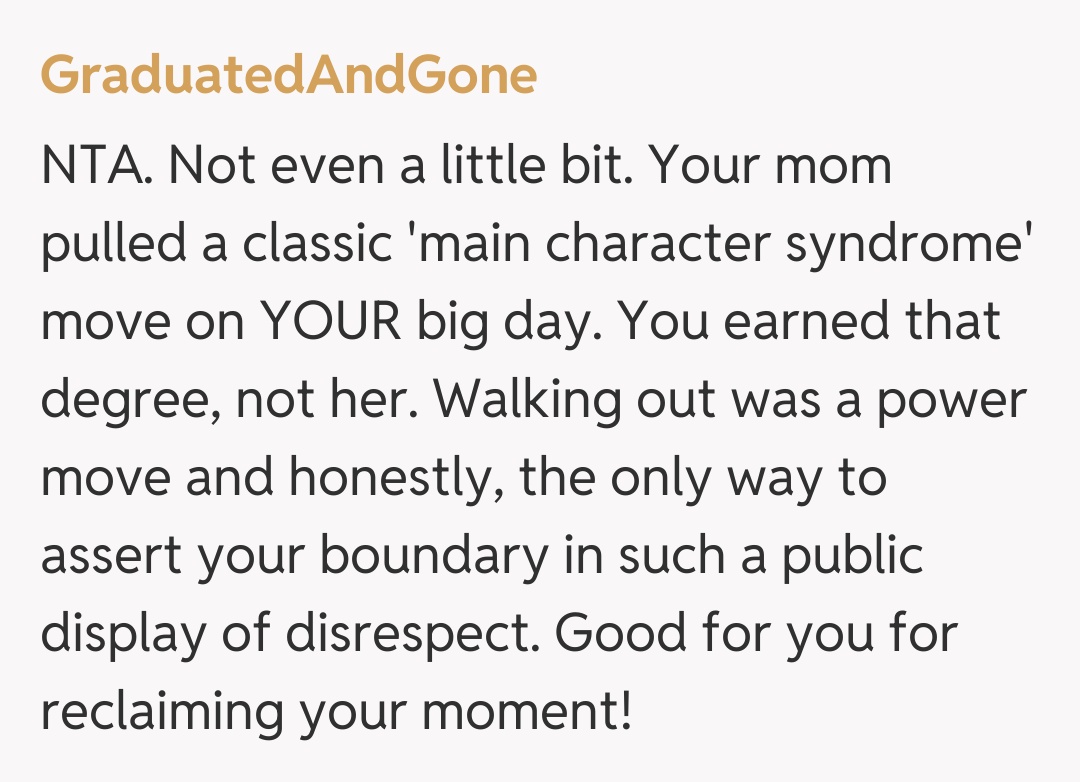 Comentariu de la GraduatedAndGone