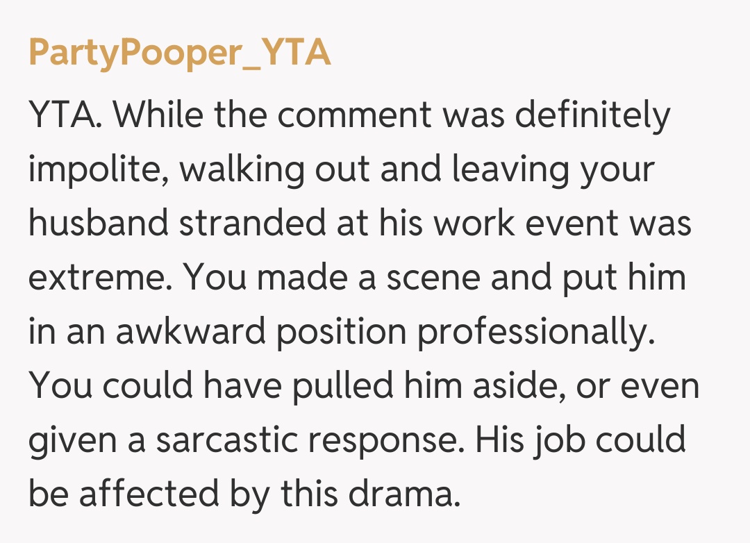 Comentariu de la PartyPooper_YTA