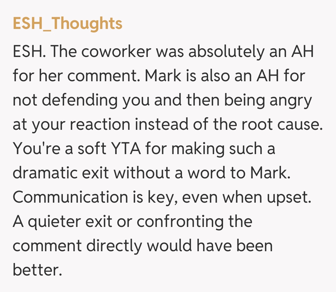 Comentariu de la ESH_Thoughts