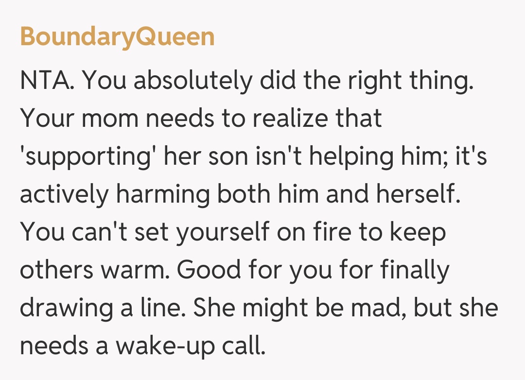 Comentariu de la BoundaryQueen