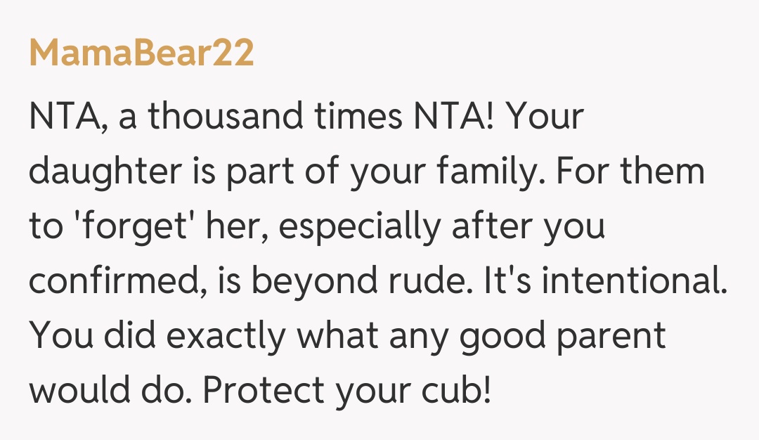 Comentariu de la MamaBear22