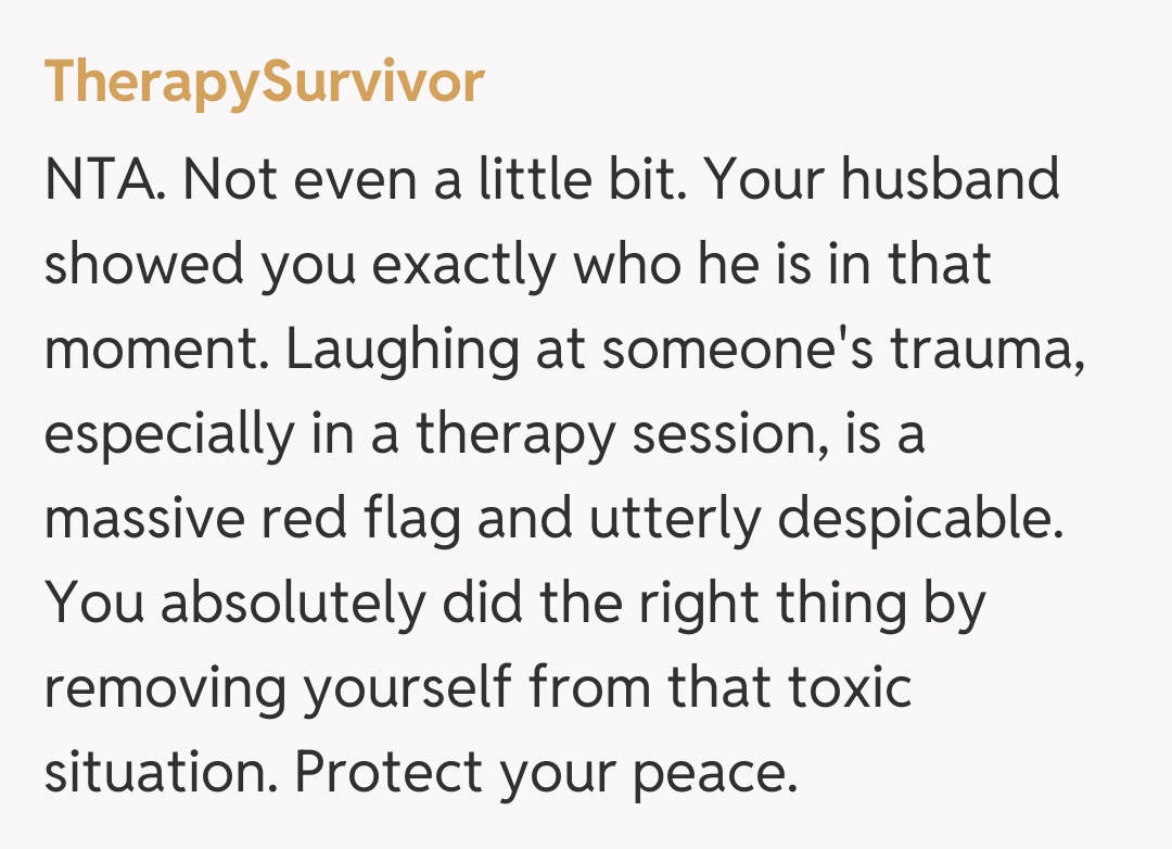 Comentariu de la TherapySurvivor
