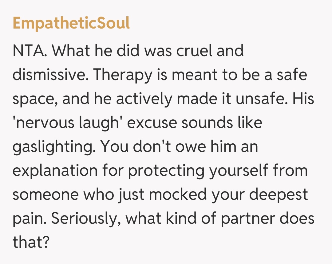 Comentariu de la EmpatheticSoul