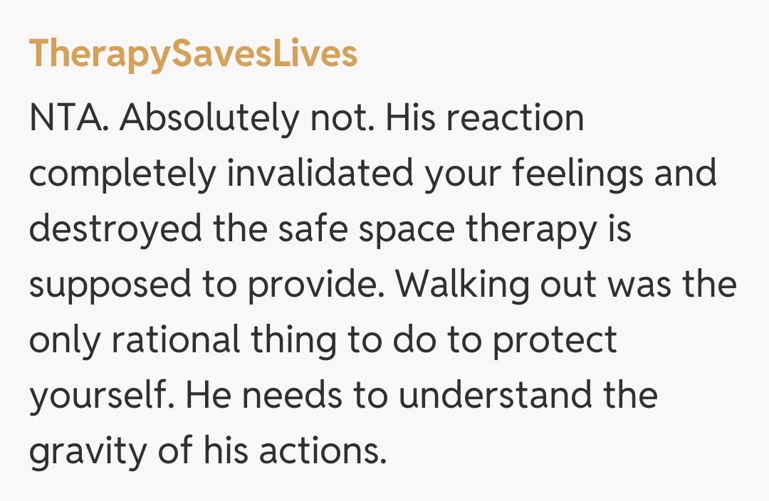 Comentariu de la TherapySavesLives