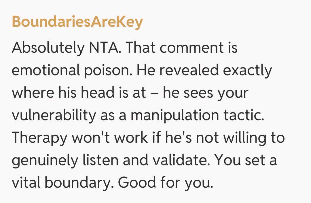 Comentariu de la BoundariesAreKey