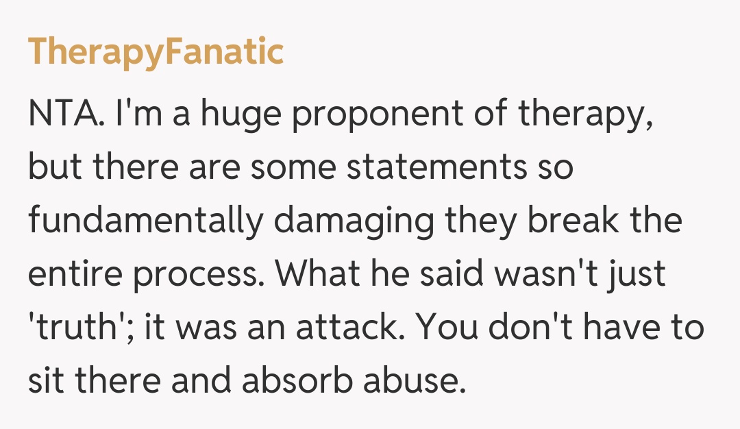 Comentariu de la TherapyFanatic